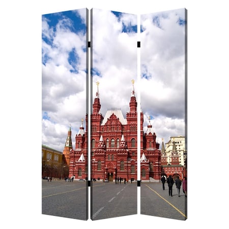 Palacedesigns 1 x 48 x 72 in. Wood Canvas Russia Screen Multi Color PA3675309